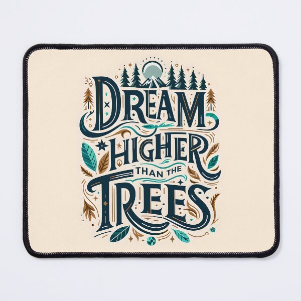 Item preview, Dream Higher Than, typography designed and sold by maxmaj.