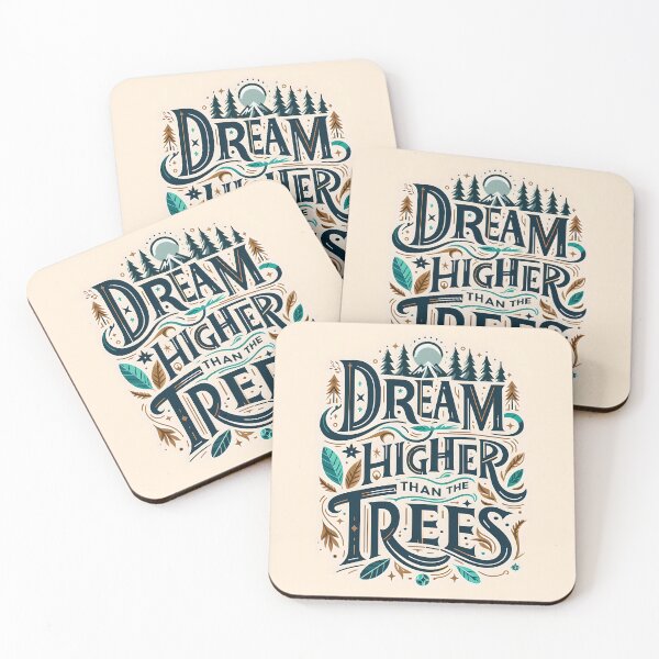 Item preview, Dream Higher Than, typography designed and sold by maxmaj.