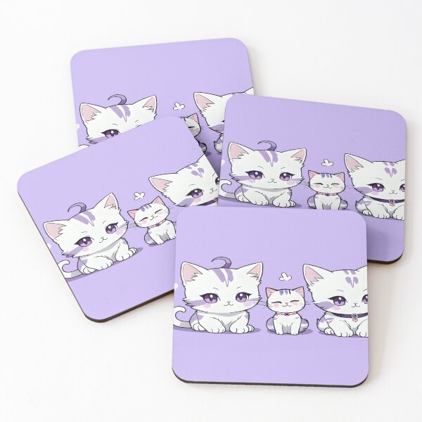 Item preview, Cute Lilac cats! designed and sold by Paxy Designs.