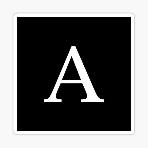 Artikel-Vorschau von Schwarzes grundlegendes Monogramm A, designt und verkauft von rewstudio.