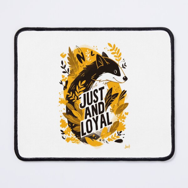 Item preview, Just and Loyal - Badger - Black and Gold - Fantasy designed and sold by Fenay Designs.