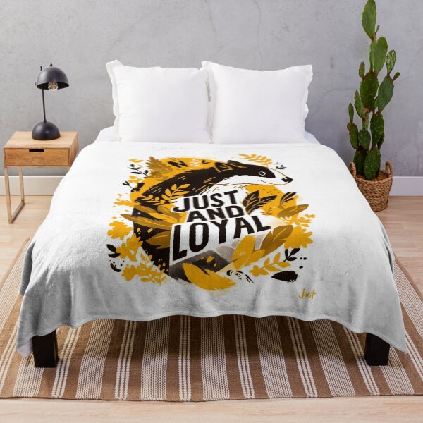 Item preview, Just and Loyal - Badger - Black and Gold - Fantasy designed and sold by Fenay Designs.