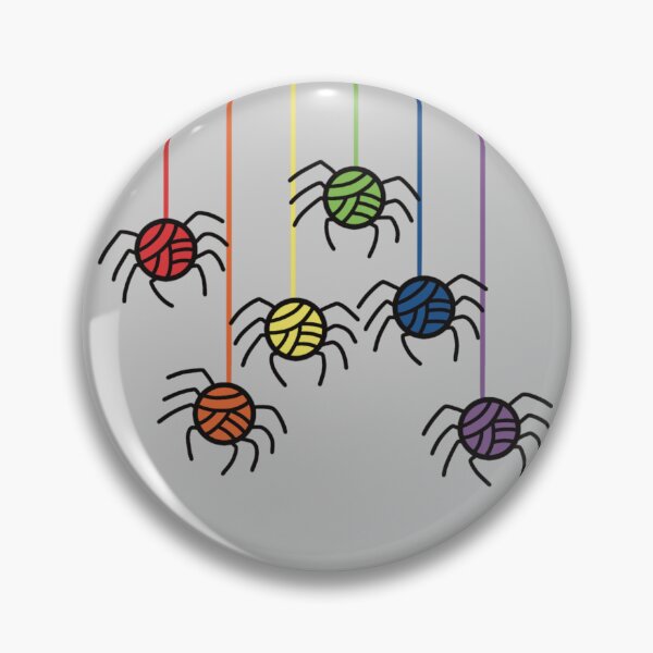 Item preview, A Rainbow of Yarn Spiders designed and sold by thehookshelf.
