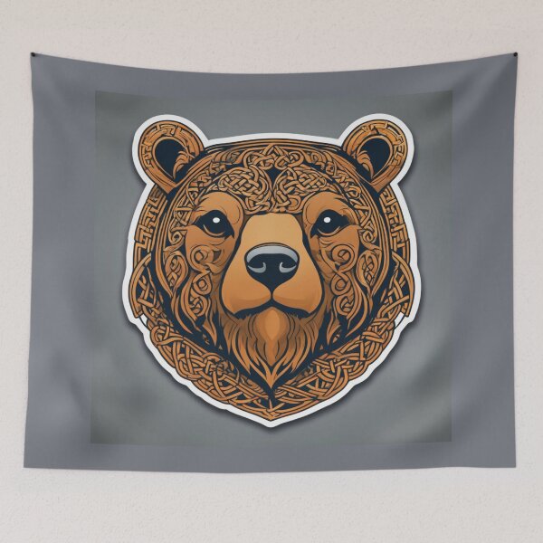 Item preview, Celtic Grizzly Bear Art designed and sold by Planetporridge.