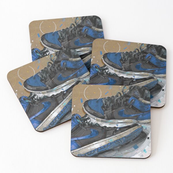 Item preview, Sneaker painting royal blue designed and sold by GalleryKauffeld.