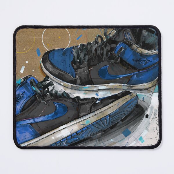 Item preview, Sneaker painting royal blue designed and sold by GalleryKauffeld.