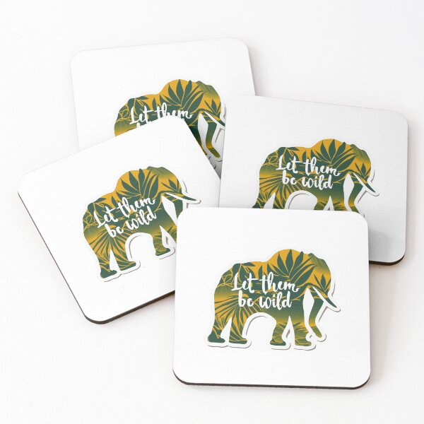 Item preview, Tropical Forest Elephant Silhouette - Let Them Be Wild designed and sold by NiftyWrx.