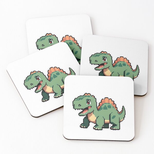 Item preview, Dinosaur pixel art and Seamless designed and sold by Phachara1.