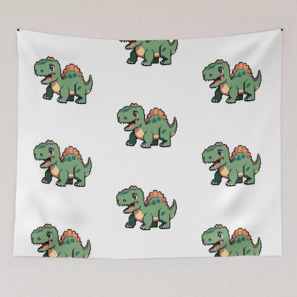 Item preview, Dinosaur pixel art and Seamless designed and sold by Phachara1.