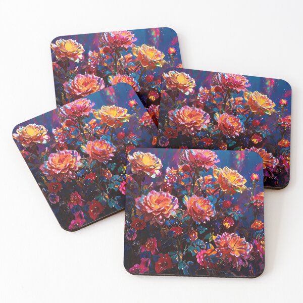 Item preview, Beautiful Colorful Roses Pattern - Moonlit Blooms designed and sold by Creative.Shop.