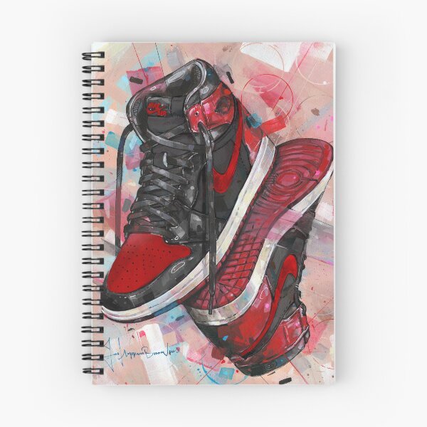 Item preview, Upside down sneaker banned bred Jordan designed and sold by GalleryKauffeld.