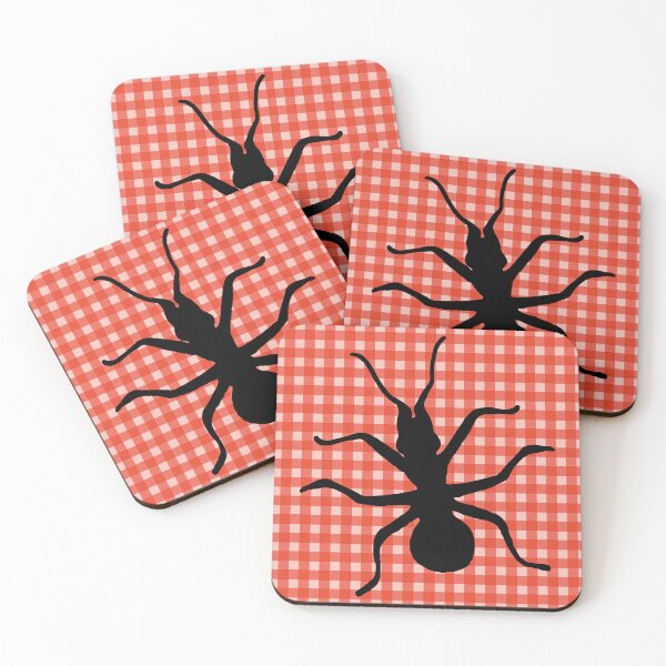 Item preview, Marching Black Ants on Plaid designed and sold by DeerSpirit.