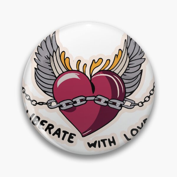 Item preview, Liberate with Love - Heart Wings Freedom Design designed and sold by NiftyWrx.