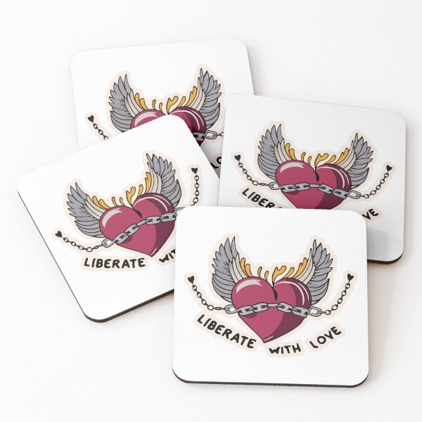 Item preview, Liberate with Love - Heart Wings Freedom Design designed and sold by NiftyWrx.