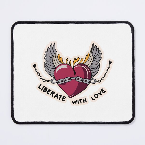 Item preview, Liberate with Love - Heart Wings Freedom Design designed and sold by NiftyWrx.