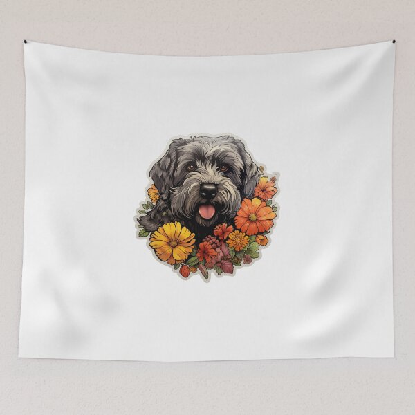 Item preview, Cute Flower Bouvier Des Flandres Mom Dad Guardian Angel Best Friend Doggie Paw designed and sold by SMARTKIT  DESIGNAGENCY.