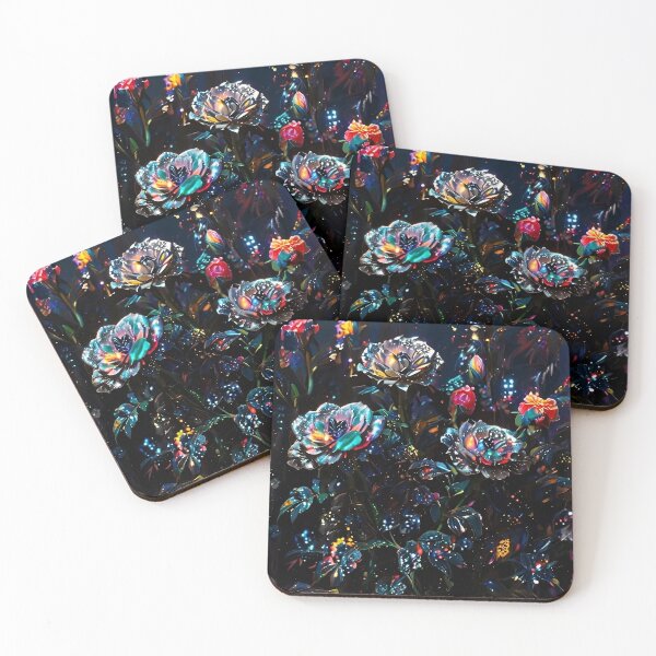 Item preview, Beautiful Dark Colorful Roses Pattern - Moonlit Blooms designed and sold by Creative.Shop.