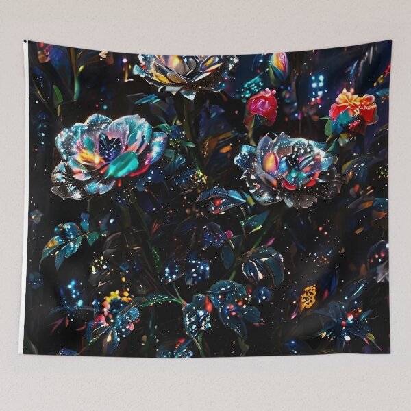 Item preview, Beautiful Dark Colorful Roses Pattern - Moonlit Blooms designed and sold by Creative.Shop.