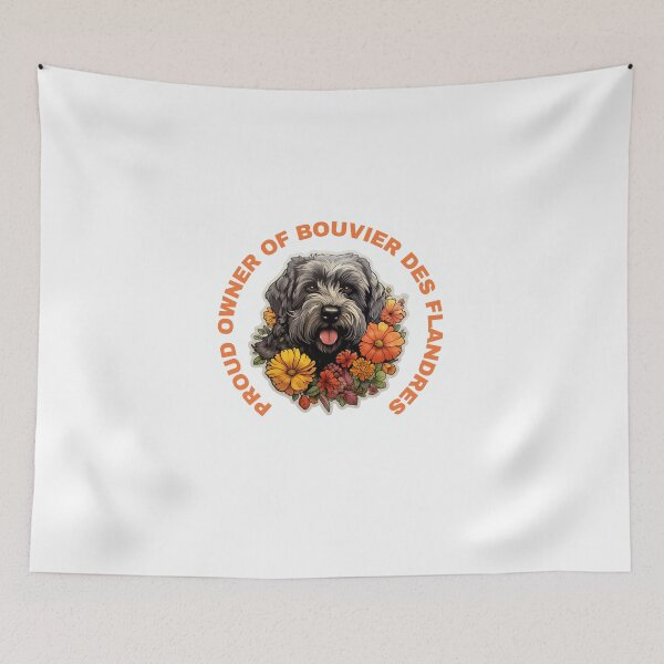 Item preview, Cute Flower Bouvier Des Flandres Mom Dad Guardian Angel Best Friend Doggie Paw designed and sold by SMARTKIT  DESIGNAGENCY.