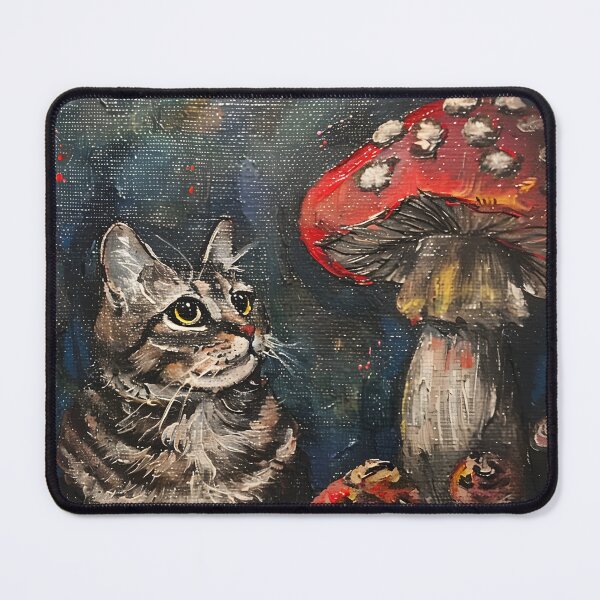 Item preview, Cat Mushroom Land Acrylic Paint designed and sold by MushroomTopia.