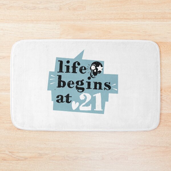 Item preview, LIFE Begins at 21 designed and sold by Tshirtalk.