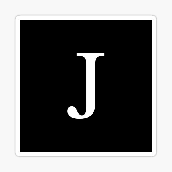 Artikel-Vorschau von Schwarzes grundlegendes Monogramm J, designt und verkauft von rewstudio.