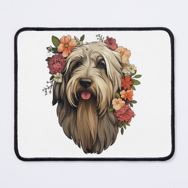 Item preview, Cute Flower Briard Mom Dad Guardian Angel Best Friend Doggie Paw designed and sold by SMARTKIT  DESIGNAGENCY.