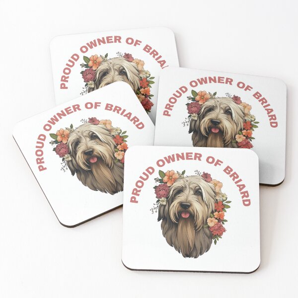 Item preview, Cute Flower Briard Mom Dad Guardian Angel Best Friend Doggie Paw designed and sold by SMARTKIT  DESIGNAGENCY.