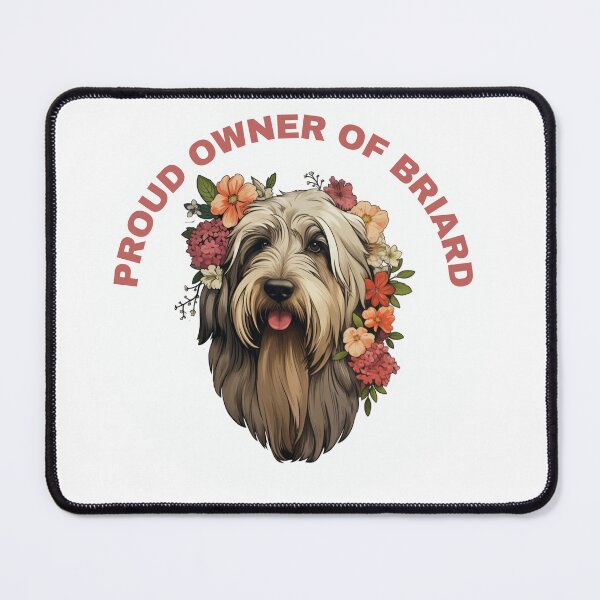 Item preview, Cute Flower Briard Mom Dad Guardian Angel Best Friend Doggie Paw designed and sold by SMARTKIT DESIGNAGENCY.