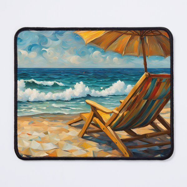 Item preview, Beach Scene Van Gogh style designed and sold by DesignsbyVelvet.