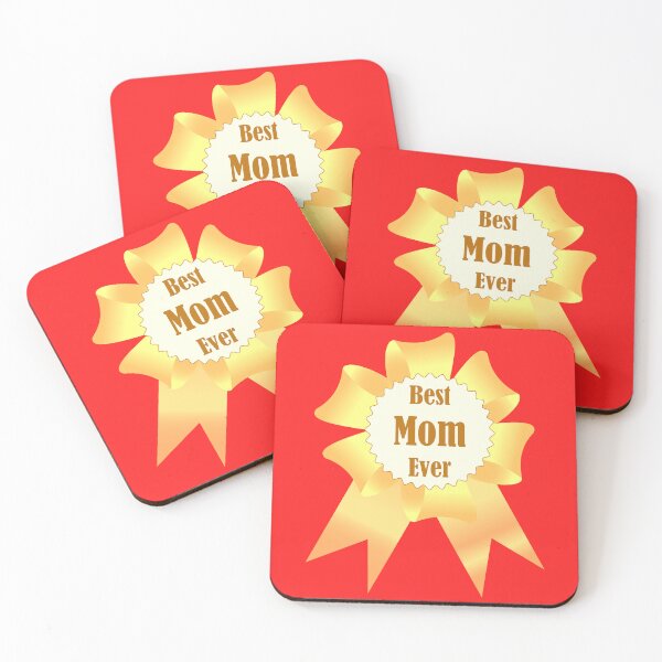 Item preview, Best mom ever Golden winner award ribbon designed and sold by CutieBlue.