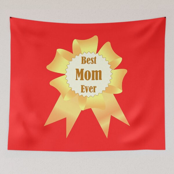 Item preview, Best mom ever Golden winner award ribbon designed and sold by CutieBlue.