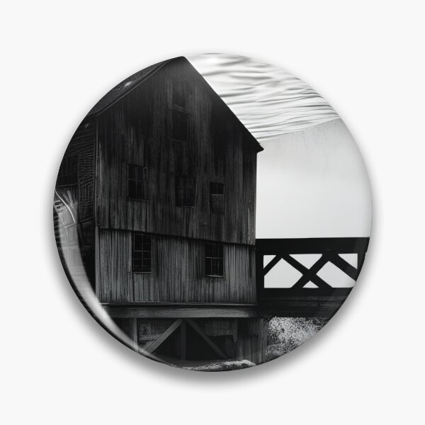 Item preview, Old Mill in Black and White designed and sold by DesignsbyVelvet.