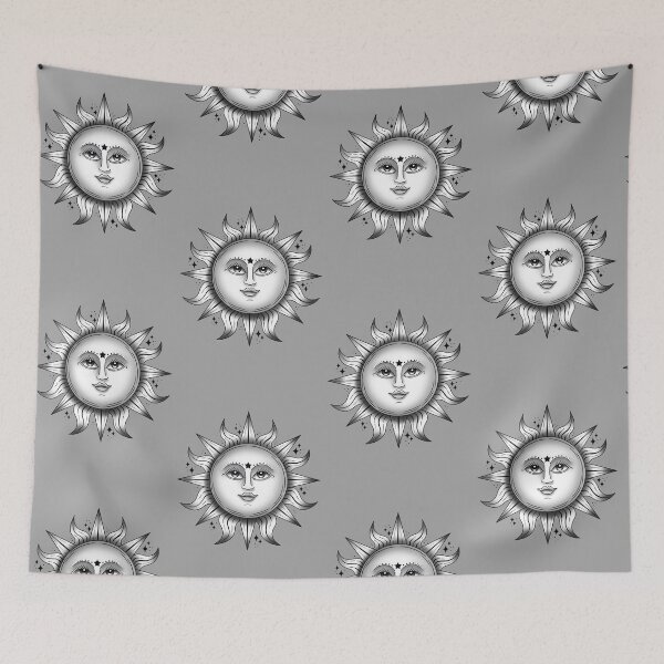 Item preview, Black and white sun art designed and sold by Manxcraft.