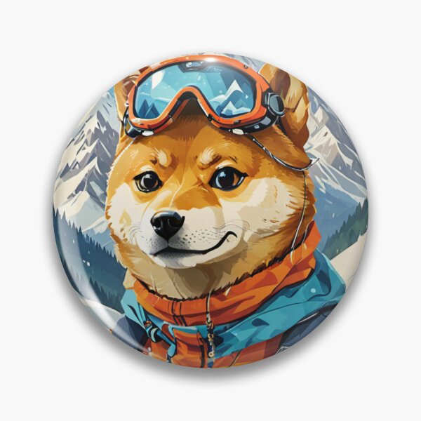 Item preview, El perro Shibu hace senderismo en la nieve designed and sold by MeraStyle.
