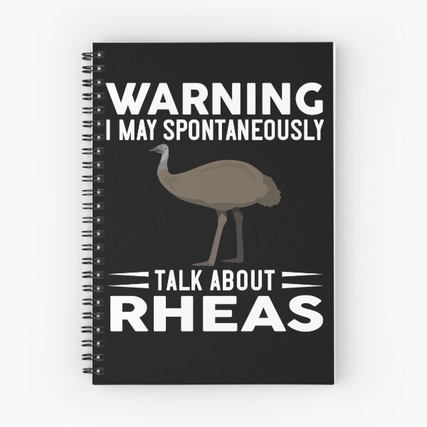 Item preview, Warning I May Spontaneously Talk About Rheas designed and sold by OX-tright.