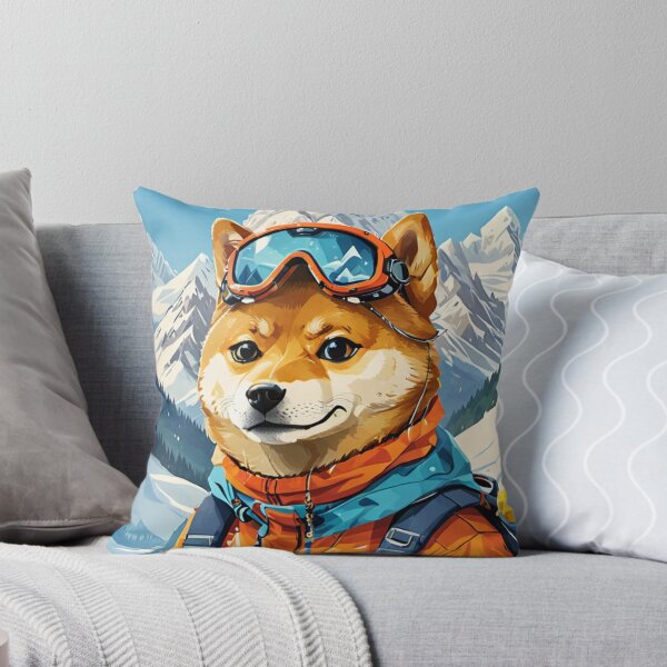 Item preview, El perro Shibu hace senderismo en la nieve designed and sold by MeraStyle.