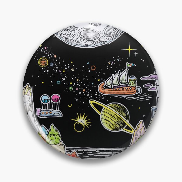 Item preview, Full Moon on planet Abschfläkx [colorized version] designed and sold by SpaceCatVisions.