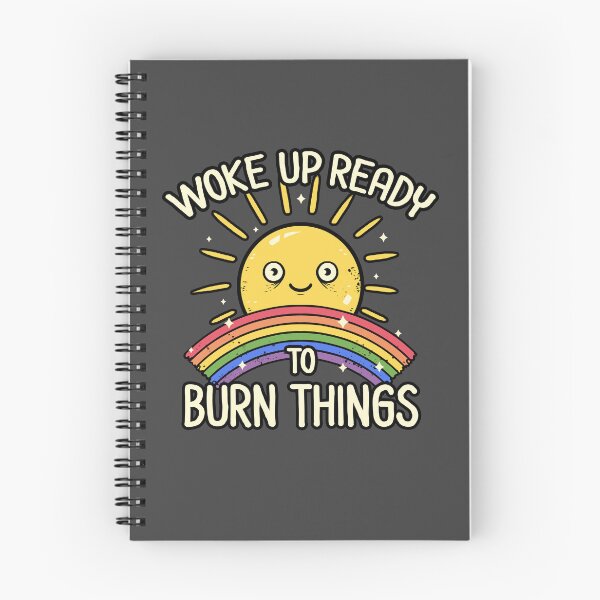 Item preview, Woke Up Ready to Burn Things - Sarcastic Sun Rainbow Funny Gift designed and sold by koalateess.