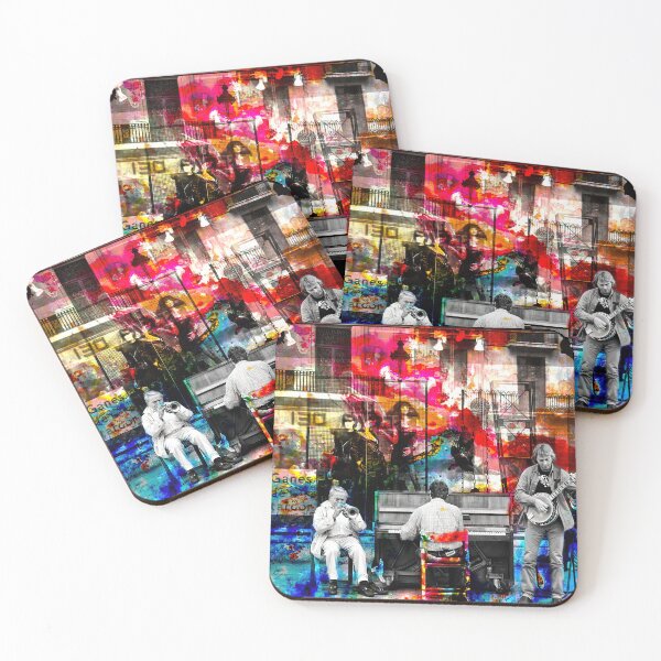 Item preview, Barcelona Painting, Urban Landscape, Street Musicians designed and sold by IdoFriedmanArt.