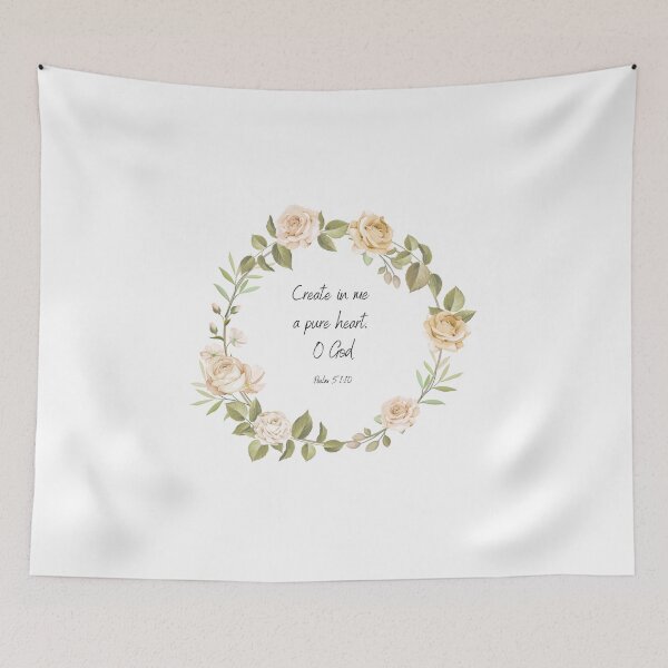 Item preview, Create in me  a pure heart,  O God; Psalm 51:10 designed and sold by SacredSoulCraft.