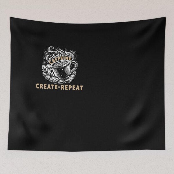 Item preview, Coffee, Create, Repeat designed and sold by Isabella ✔️ ✔️.