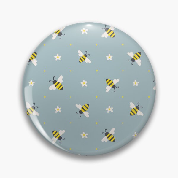 Item preview, Bee Pattern- Blue Background designed and sold by Studio-Ithelda.