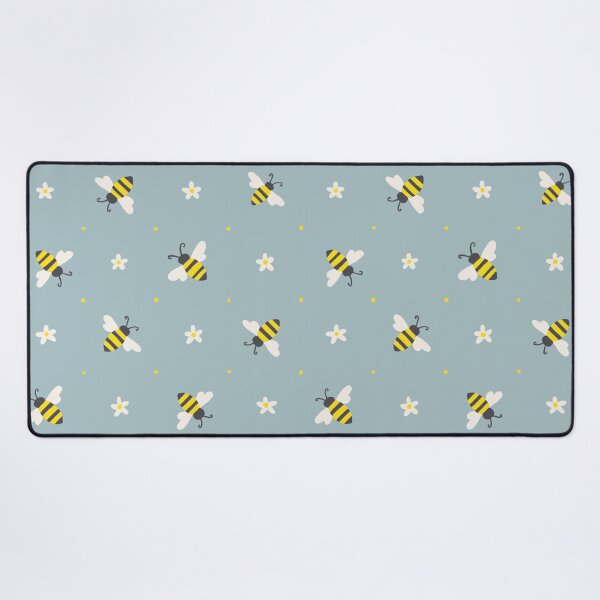 Item preview, Bee Pattern- Blue Background designed and sold by Studio-Ithelda.