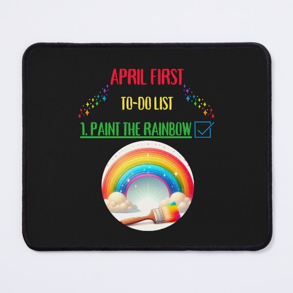 Item preview, April First To - Do List Paint The Rainbow designed and sold by elynne9.