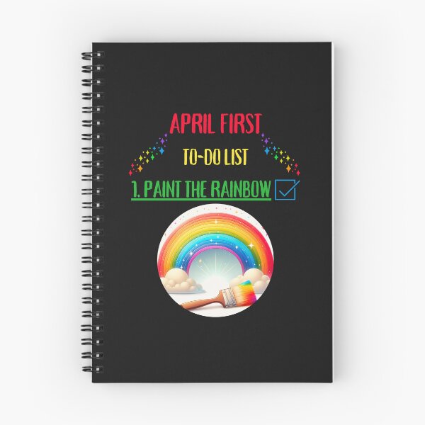 Item preview, April First To - Do List Paint The Rainbow designed and sold by elynne9.