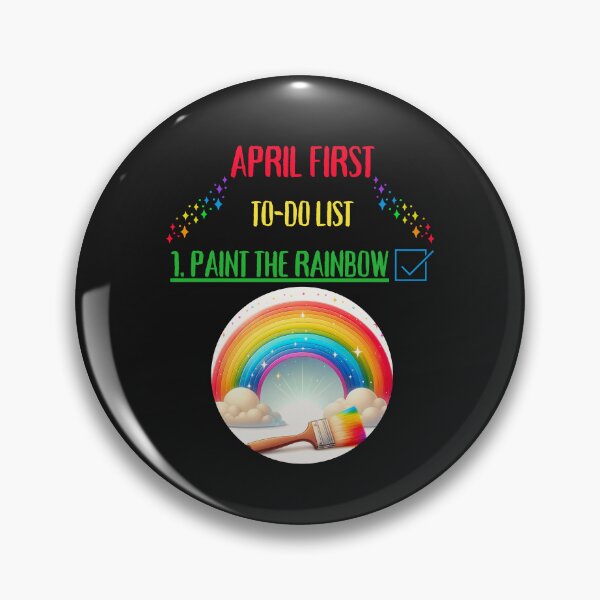 Item preview, April First To - Do List Paint The Rainbow designed and sold by elynne9.