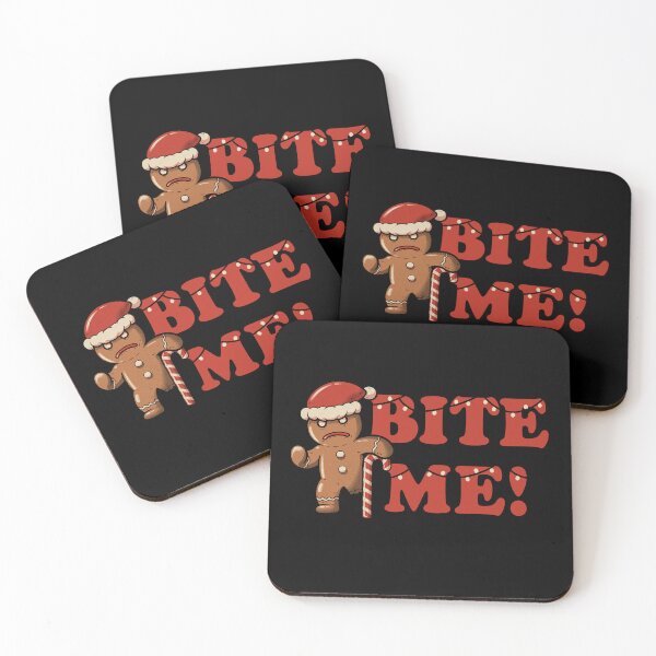 Item preview, Bite Me - Sarcastic Cookie Gingerbread Christmas Funny Gift designed and sold by koalateess.