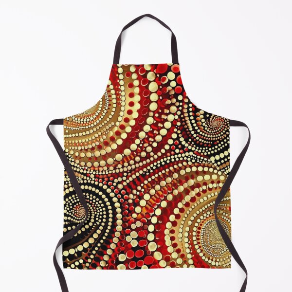 Item preview, Aboriginal Inspired Dot Art - Gold Veins designed and sold by GrinGalore.