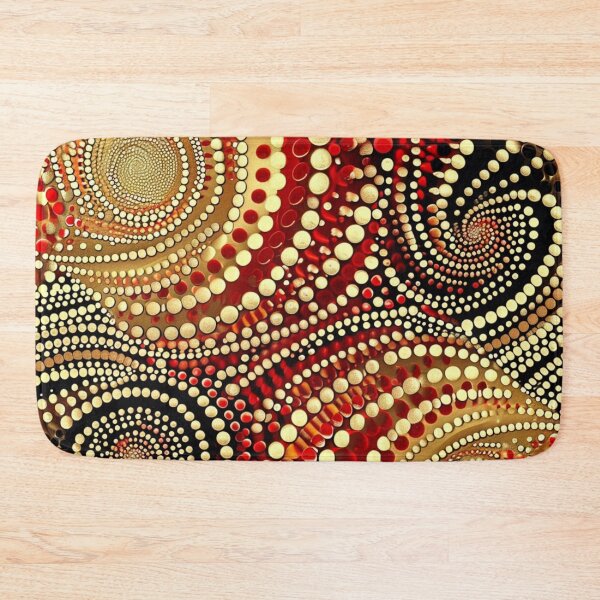 Item preview, Aboriginal Inspired Dot Art - Gold Veins designed and sold by GrinGalore.